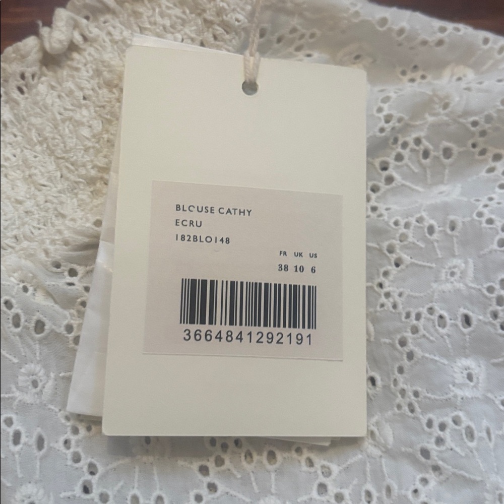 NWT Sézane Cathy Blouse , Size 38/6 - Picture 2 of 5